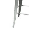 Grey Metal Tolix Bar Stools Grey Metal Tolix Bar Stools