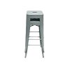 Grey Metal Tolix Bar Stools Grey Metal Tolix Bar Stools