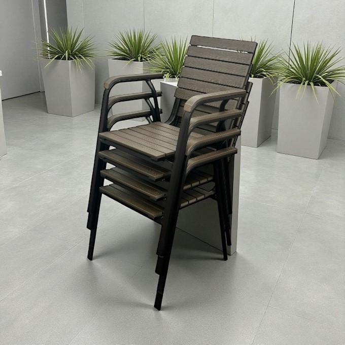 Durawood Stackable Garden Chairs Durawood Stackable Garden Chairs