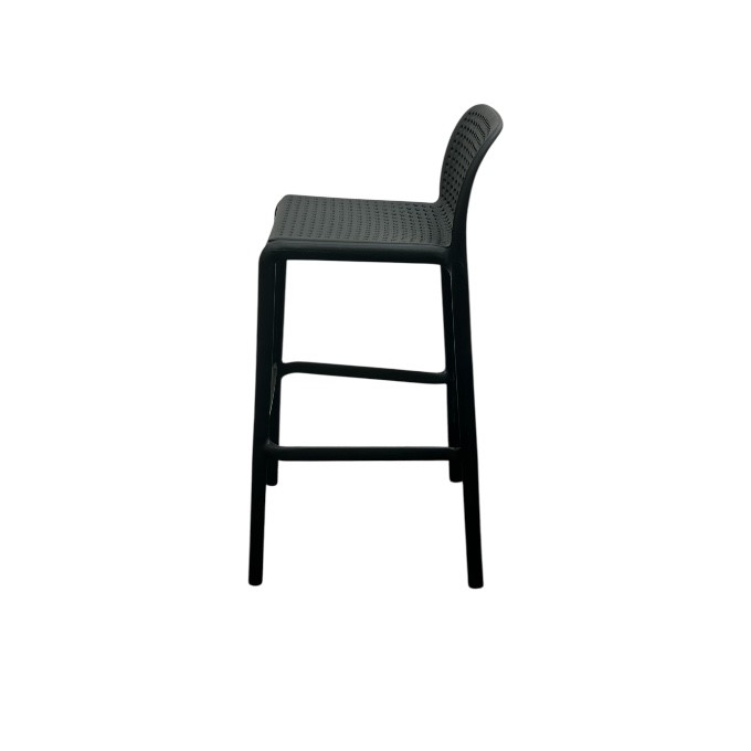 Black Plastic Bar Stool