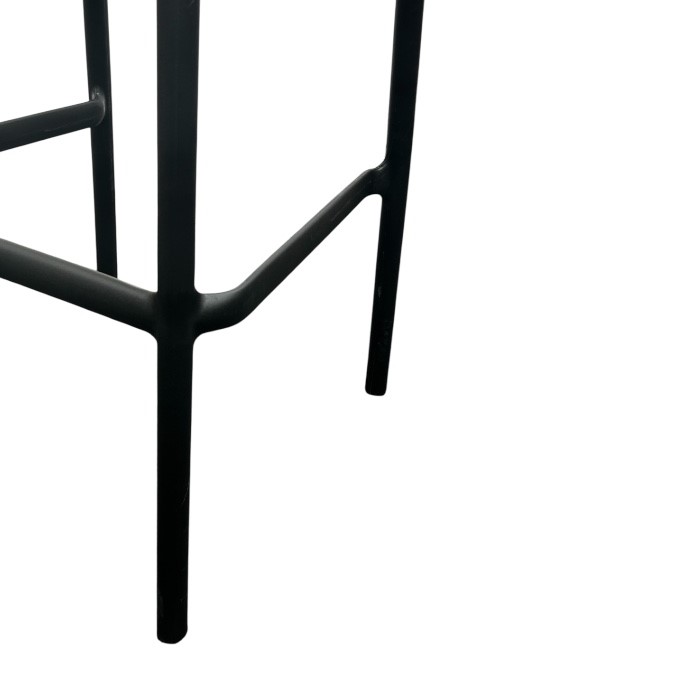 Black Plastic Bar Stool