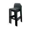 Black Plastic Bar Stool Black Plastic Bar Stool