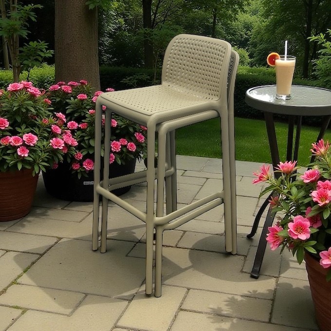 Beige Stacking Bar Stools Beige Stacking Bar Stools