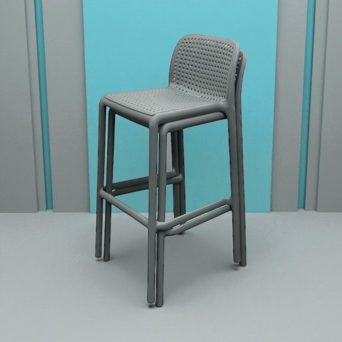 Grey Stacking Bar Stools Grey Stacking Bar Stools