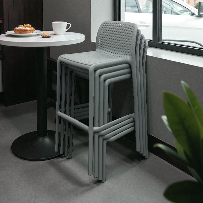 Grey Stacking Bar Stools Grey Stacking Bar Stools