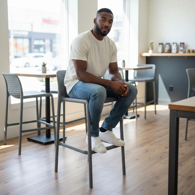 Grey Stacking Bar Stools Grey Stacking Bar Stools