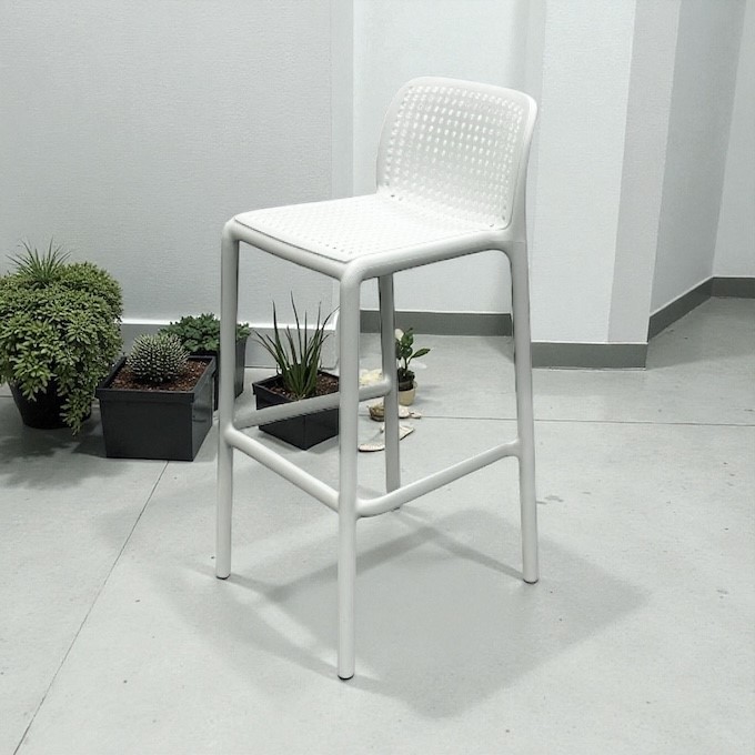 White Stacking Bar Stools White Stacking Bar Stools - BE Furniture Sales