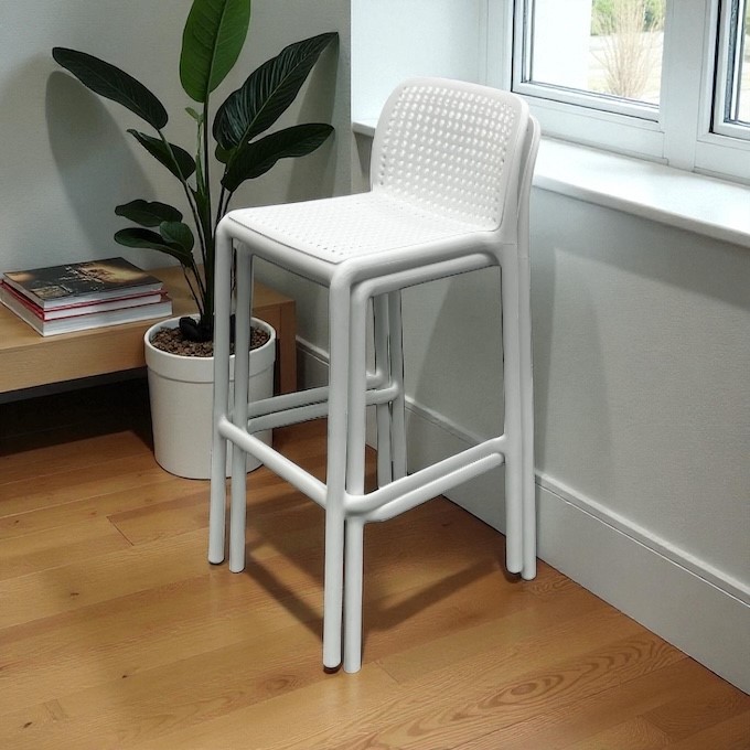 White Stacking Bar Stools White Stacking Bar Stools