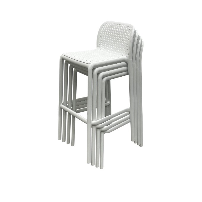 White Stacking Bar Stools White Stacking Bar Stools