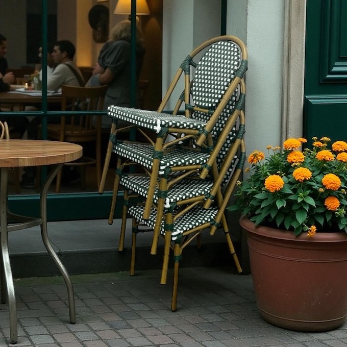 Green Paris Bistro Chairs
