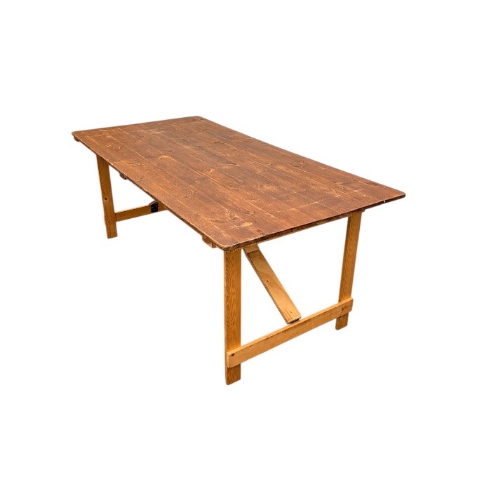 Wooden Rustic Trestle Table Wooden Rustic Trestle Table