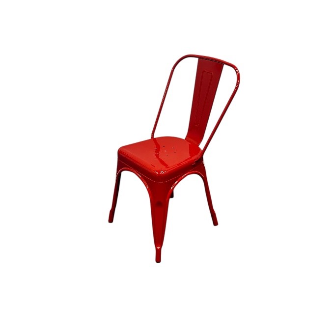 Red Metal Tolix Chairs Red Metal Tolix Chairs