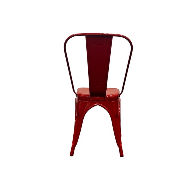 Red Metal Tolix Chairs Red Metal Tolix Chairs