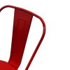 Red Metal Tolix Chairs Red Metal Tolix Chairs