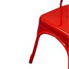 Red Metal Tolix Chairs Red Metal Tolix Chairs