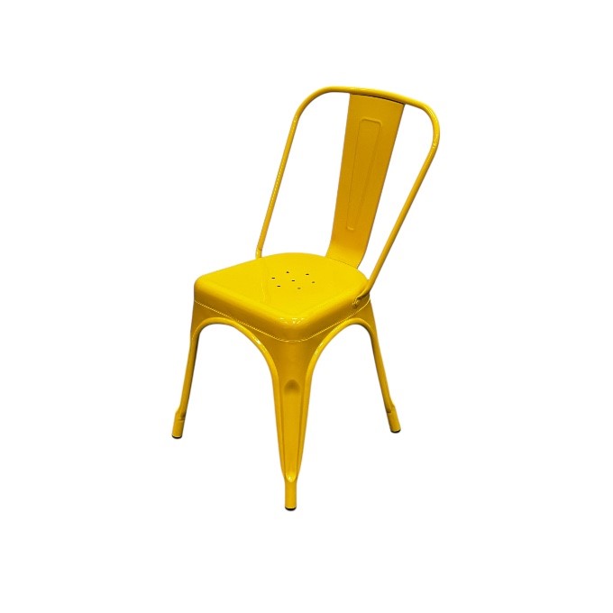 Yellow Metal Tolix Chairs