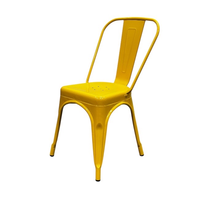 Yellow Metal Tolix Chairs