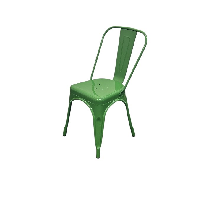 Green Metal Tolix Chairs Green Metal Tolix Chairs