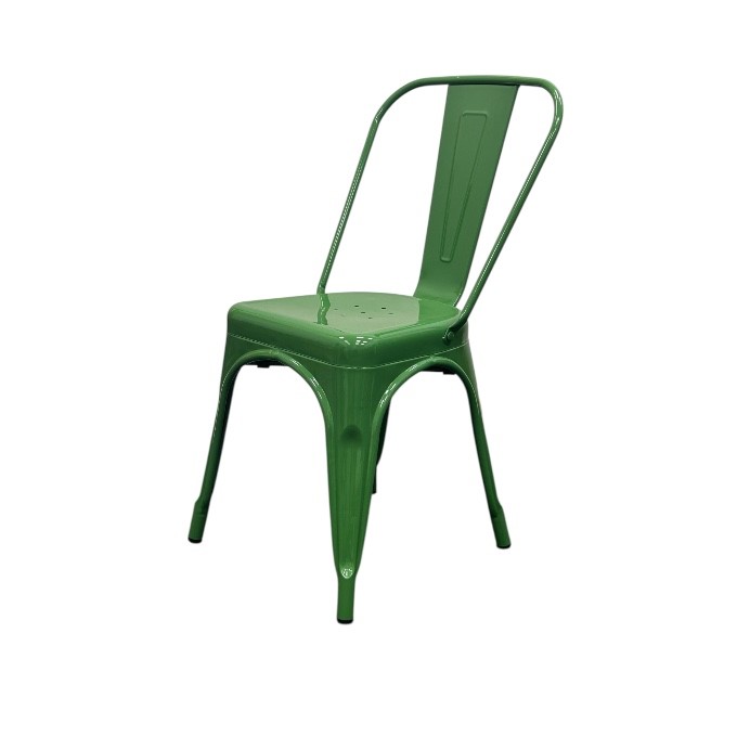 Green Metal Tolix Chairs Green Metal Tolix Chairs