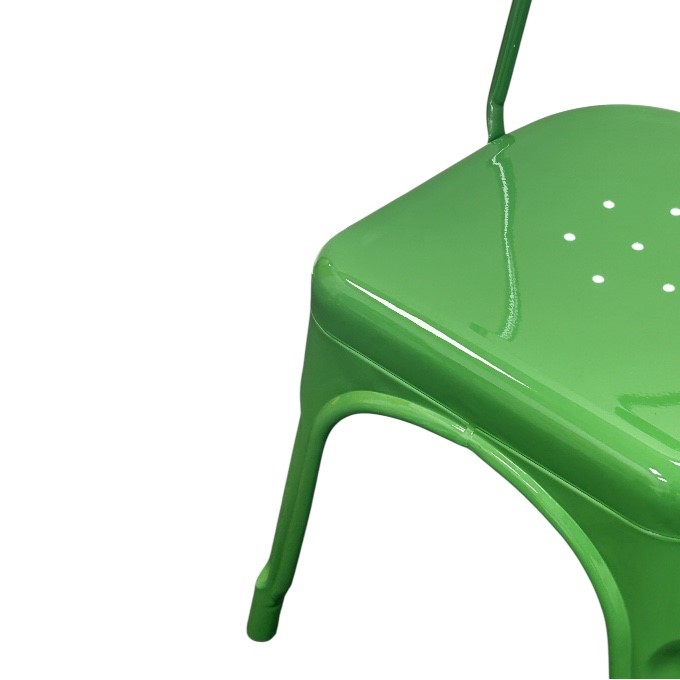 Green Metal Tolix Chairs Green Metal Tolix Chairs