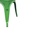 Green Metal Tolix Chairs Green Metal Tolix Chairs