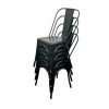 Matt Black Tolix Chairs Matt Black Tolix Chairs