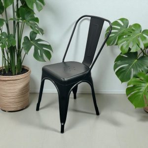 Matt Black Tolix Chairs - BE Furniture Sales