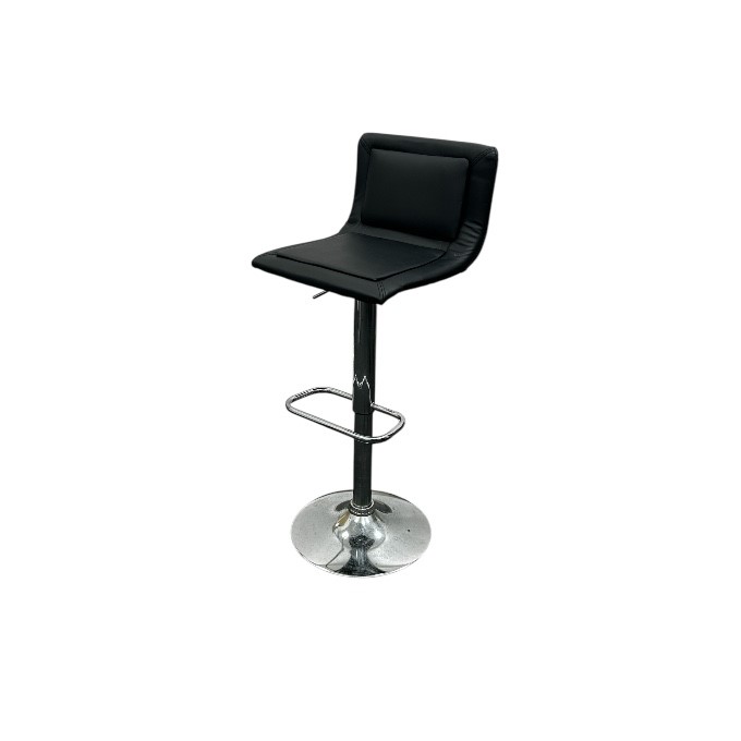 Black Leather High Stools
