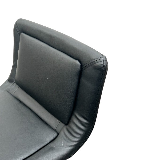 Black Leather High Stools