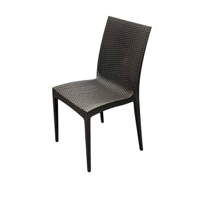 Dark Brown Rattan Chair