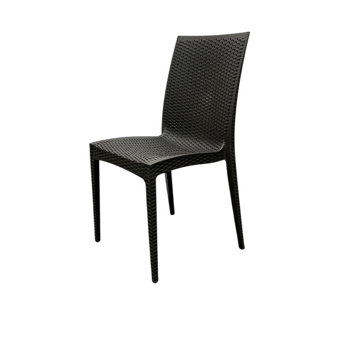 Dark Brown Rattan Chair