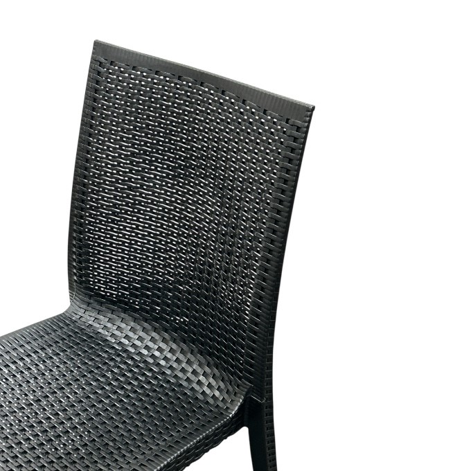 Black Rattan Garden Chairs