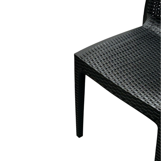 Black Rattan Garden Chairs