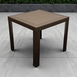 Brown Wicker Garden Table - BE Furniture Sales