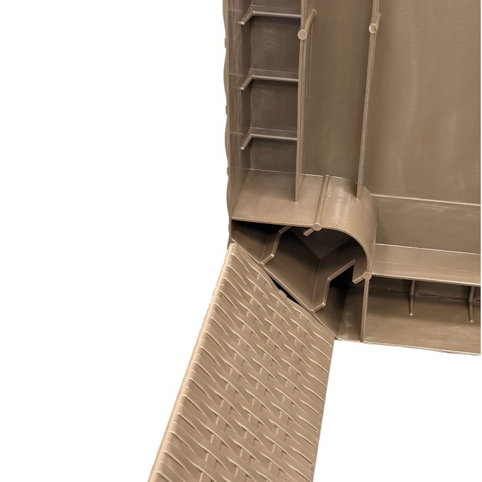 Brown Wicker Garden Table