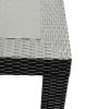 Black Rattan Garden Table Black Rattan Garden Table