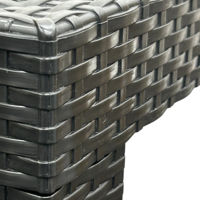 Black Rattan Garden Table Black Rattan Garden Table