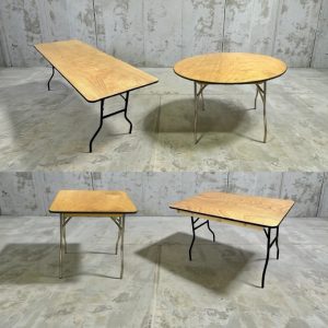 Varnished Wooden Tables