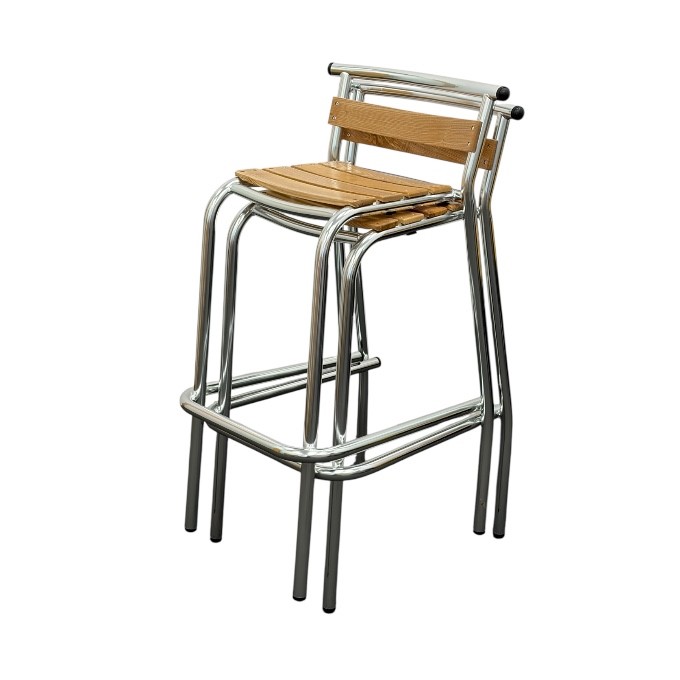 Ash Aluminium Stacking Bar Stools Ash Aluminium Stacking Bar Stools