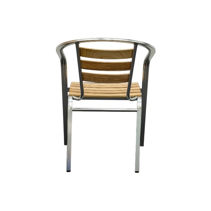 Ash Aluminium Stacking Chair
