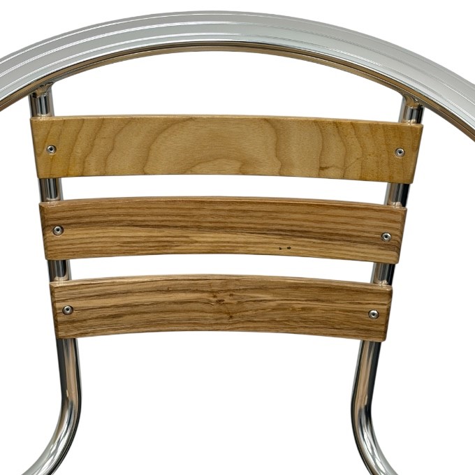 Ash Aluminium Stacking Chair