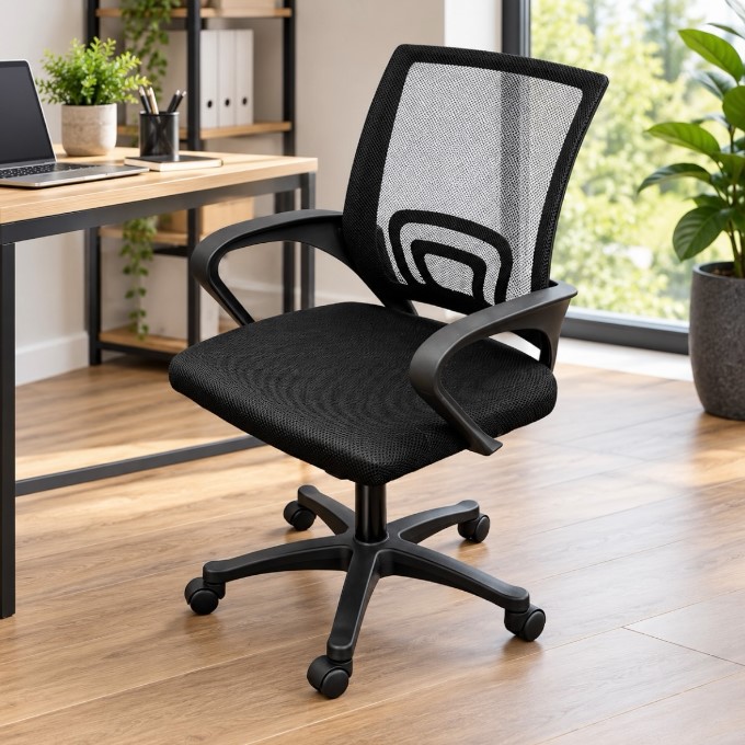 Black Office Chair - BE Furniture Sales