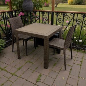 Brown Wicker Garden Furniture Set - BE Furniture Sales