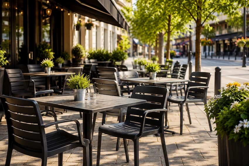 Summer Ready Café Seating For Outdoor Service - BE Furniture Sales