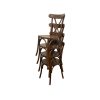Dark Cross Back Wooden Chairs Dark Cross Back Wooden Chairs