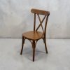 Dark Cross Back Wooden Chairs Dark Cross Back Wooden Chairs - BE Furniture Sales