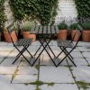 Sabbath Black 3-Piece Bistro Set Sabbath Black 3-Piece Bistro Set - BE Furniture Sales
