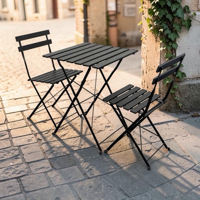 Sabbath Black 3-Piece Bistro Set Sabbath Black 3-Piece Bistro Set