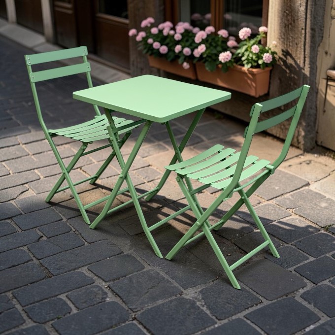 Sienna 3-Piece Folding Bistro Set Sienna 3-Piece Folding Bistro Set