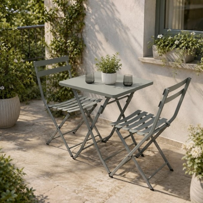 Sienna 3-Piece Folding Bistro Set Sienna 3-Piece Folding Bistro Set